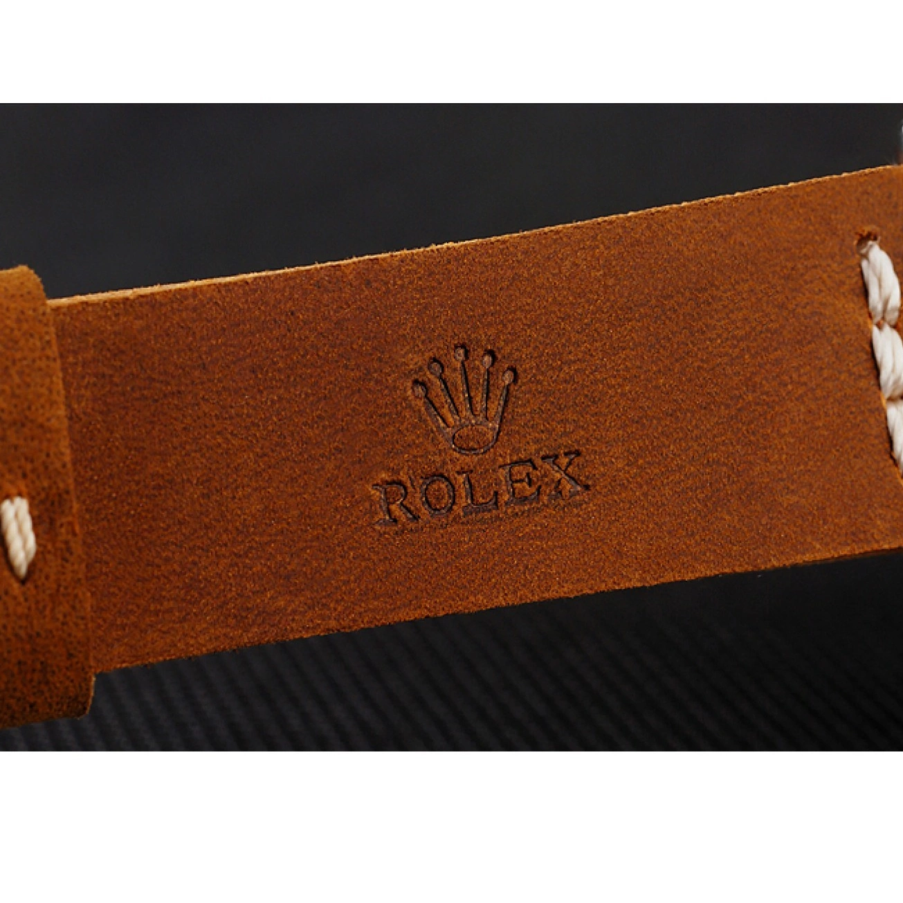 Aaa replica Rolex Master Yacht Black Case Bracelet 1453859 Dial Brown Leather Silver 0622
